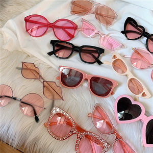 Pink Retro Sunglasses