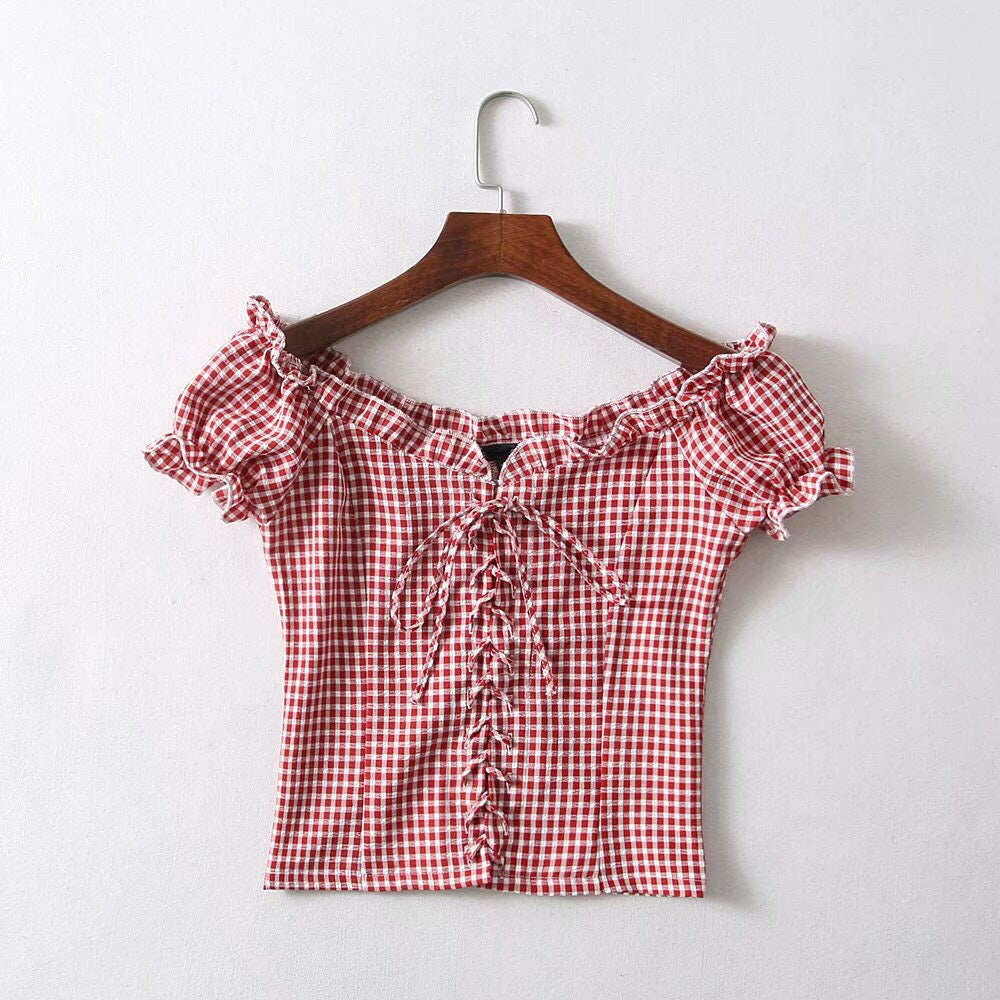 Cassidy Corset Lace Up Top - Pellucid