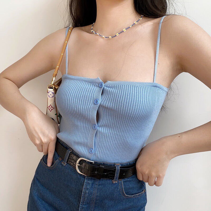 Knit Button Camisole