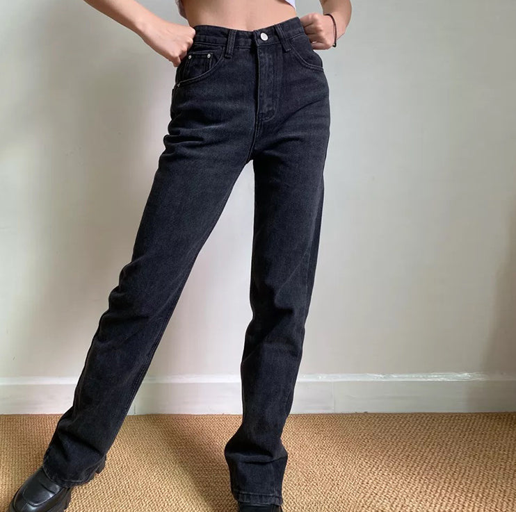 Key And Lock Straight Jeans