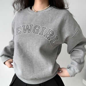 NewGirl Fleece Pullover Crewneck