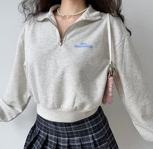 Happyfansclub Vintage Half-Zip Pullover