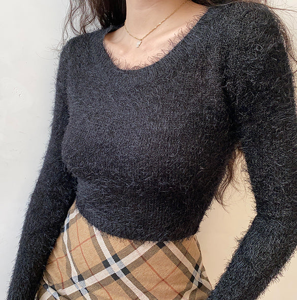 Plush Fleece Knit Sweater