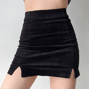 Necessity Corduroy Split Skirt