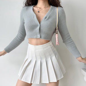 
            
                Load image into Gallery viewer, Cadet Plush Crop Cardigan
            
        