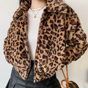 Iconic Leopard Furry Jacket