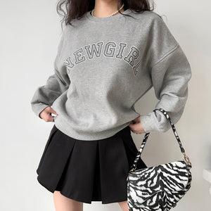 NewGirl Fleece Pullover Crewneck