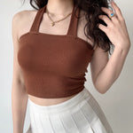 Memorable Times Knit Halter Tank