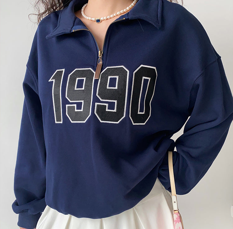 1990s Half Zip Pullover