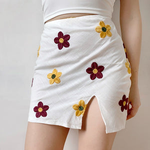 Flower-girl Split Skirt - Pellucid