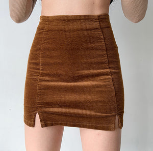 Necessity Corduroy Split Skirt