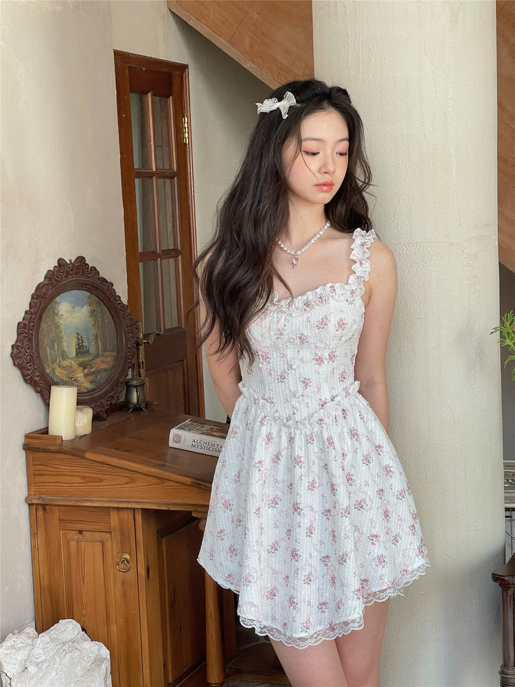 Vintage Tea Party Floral Dress ~ HANDMADE