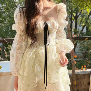 Fairy Garden Mesh Dress ~ HANDMADE