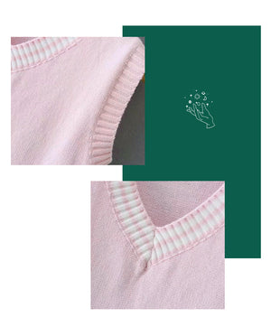 Blush Pastel Knit Vest