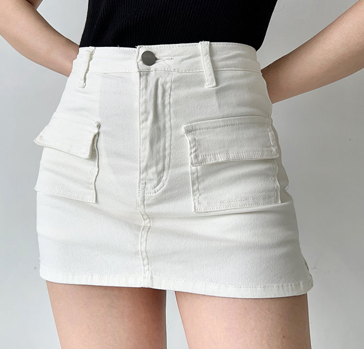New Revolution Denim Pocket Skirt