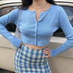 Athena Knit Top // Blue
