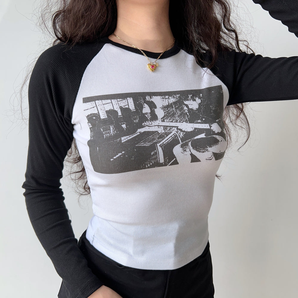 
            
                Load image into Gallery viewer, Retro Rock Contrast Shirt
            
        