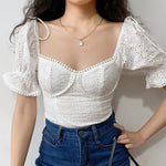 Classical Anglaise Bustier Top ~ HANDMADE