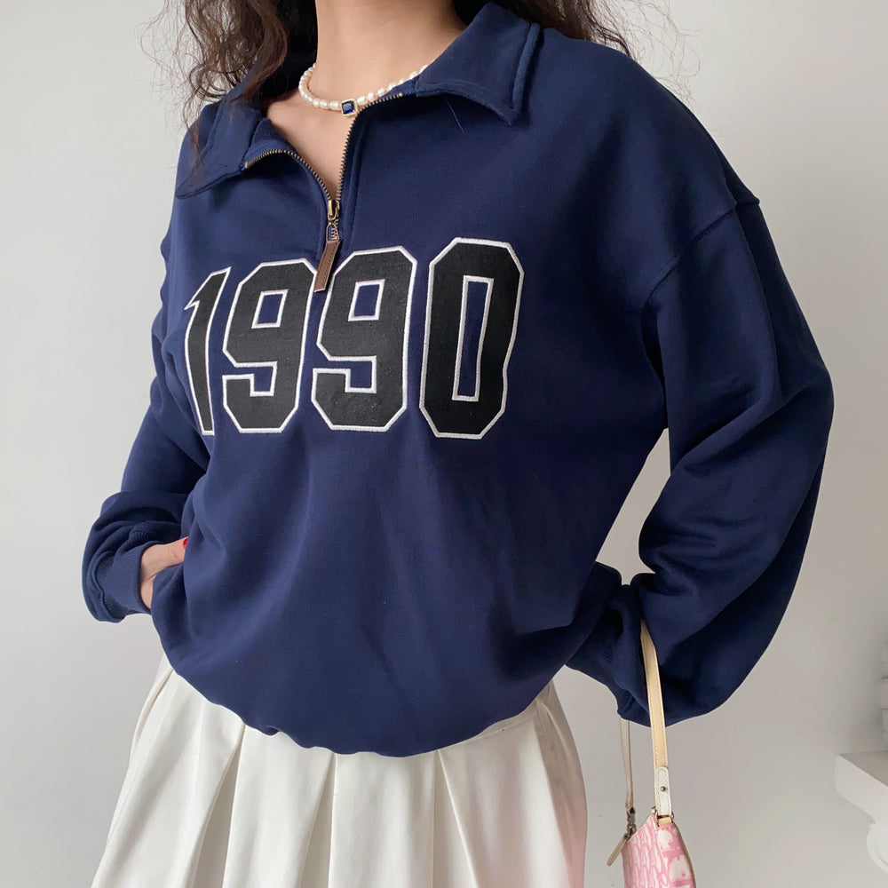 1990s Half Zip Pullover