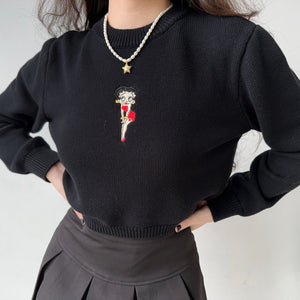Vintage Betty Knit Sweater ~ HANDMADE