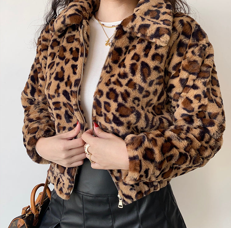Iconic Leopard Furry Jacket