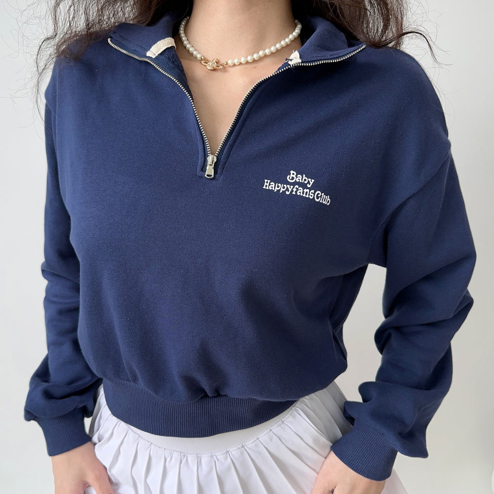 Happyfansclub Vintage Half-Zip Pullover