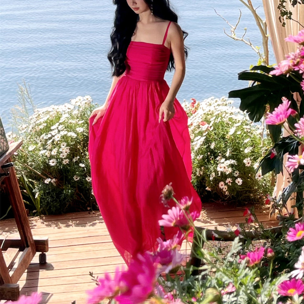 Summer Berry Dress ~ HANDMADE Small / Floor Length