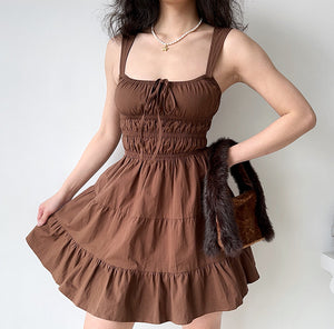 
            
                Load image into Gallery viewer, French Rustic Ruffle Dress ~ HANDMADE
            
        