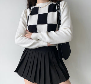 Right Move Checker Sweater