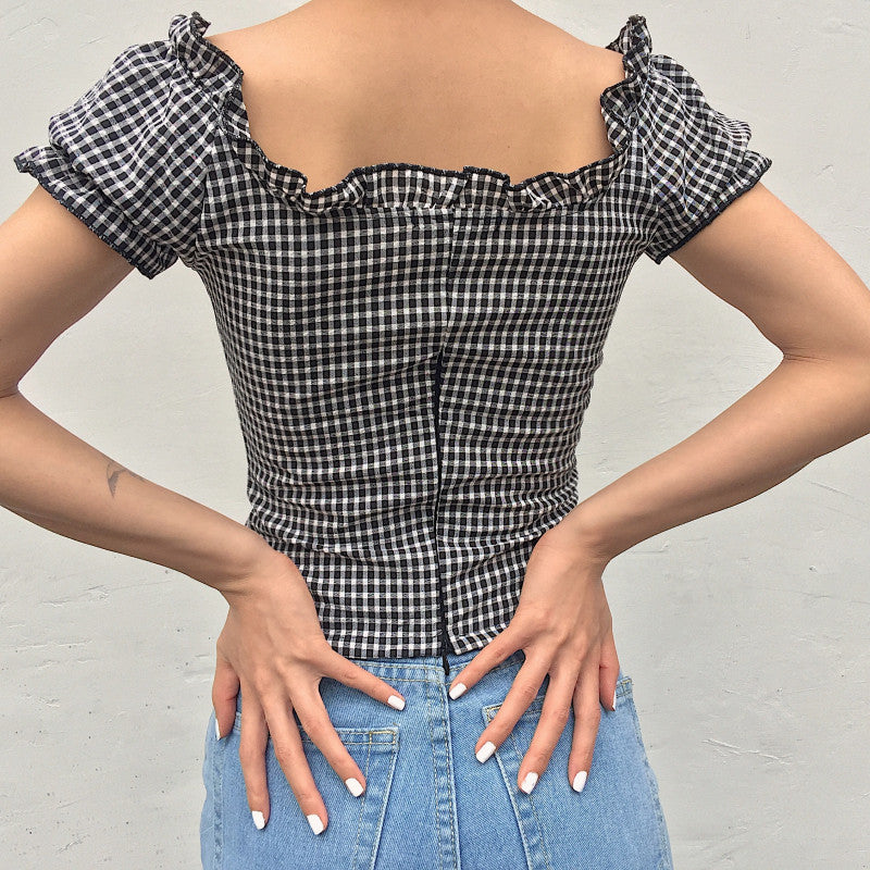 Cassidy Corset Lace Up Top - Pellucid