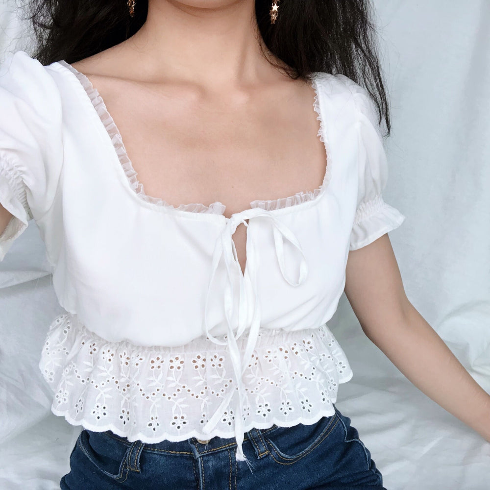 Lolita Broderie Lace Top