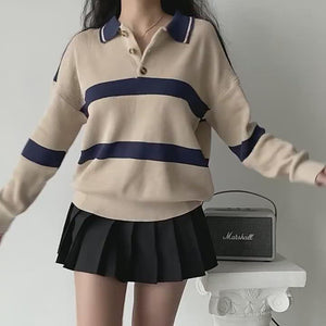 
            
                Load and play video in Gallery viewer, Vintage Oversized Striped Polo
            
        