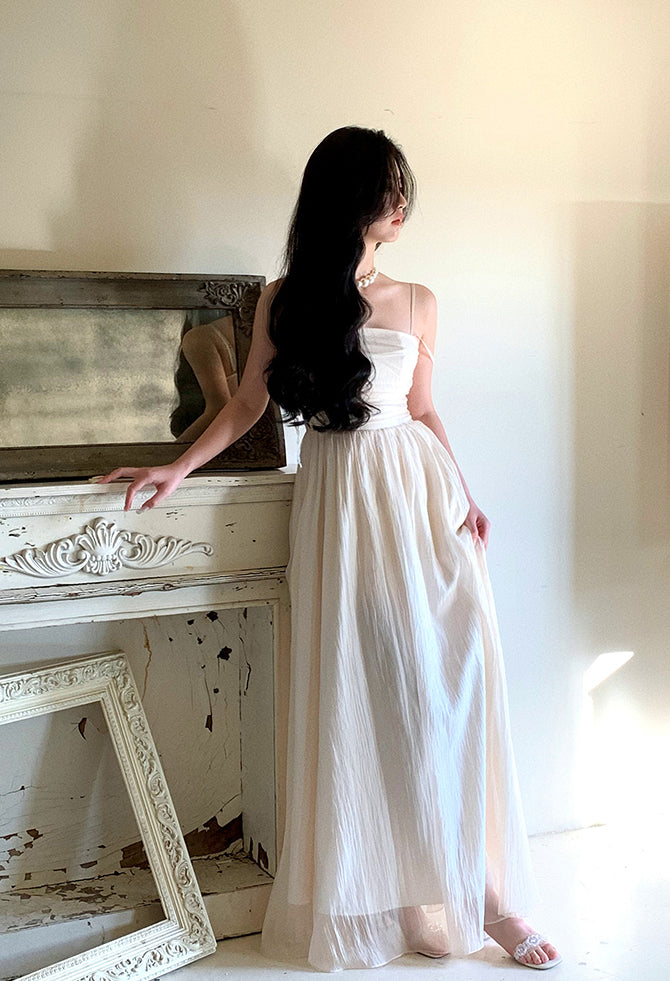 Eveline Shirred Dress ~ HANDMADE