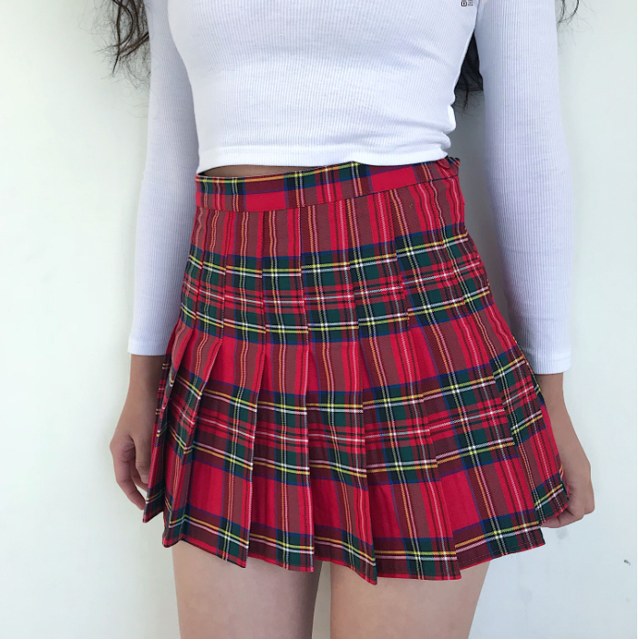 School Girl Pleated Tennis Skirt - Pellucid